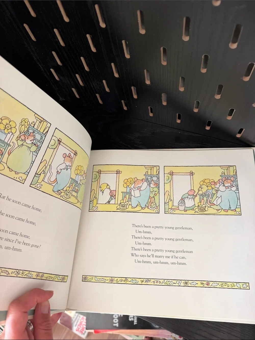 Frog Went A-Courting Hardcover Book - Pastel Multicolor